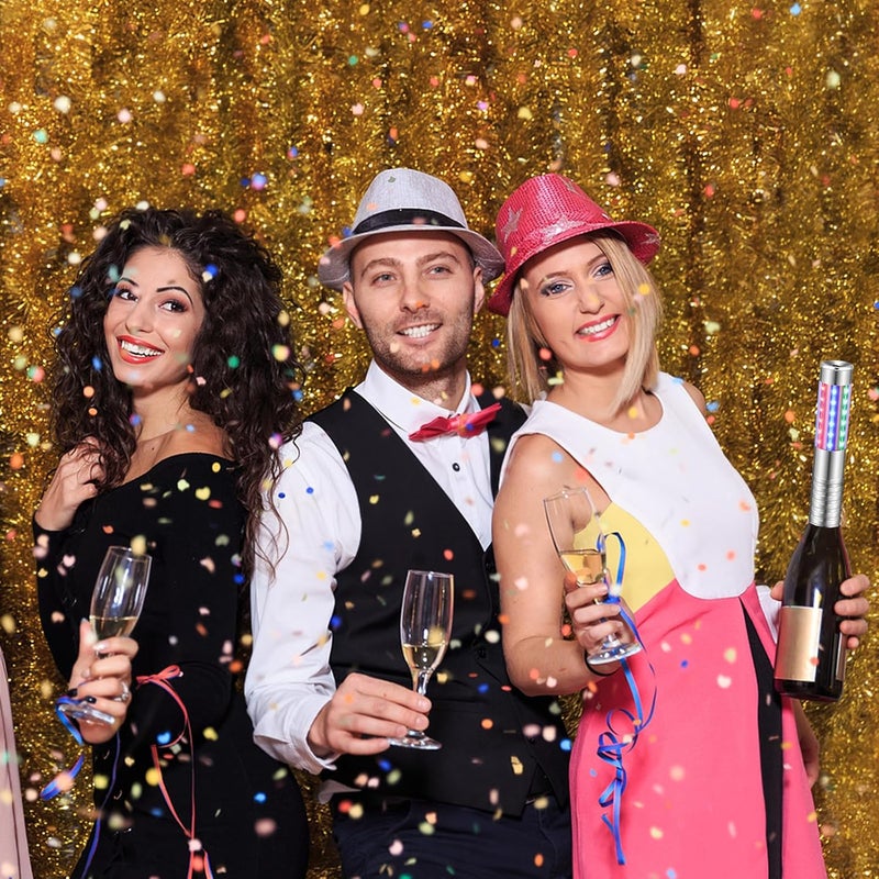 TTLYUGN 8 Pieces RGB LED Strobe Baton Light Rechargeable Bottle Service Sparklers Stick Reusable Champagne Bottle Handheld LED for Club Stage Nightclub Party Concert Event Bar Outdoor - Silver - Image 5